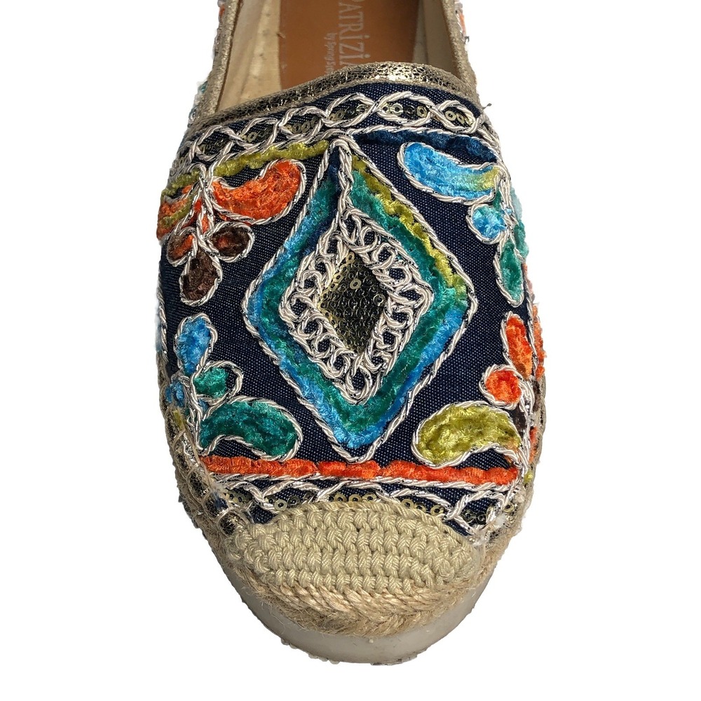 Patrizia by Spring Step Espadrille Embroidered Floral Slip On Loafer Shoes - Picture 14 of 16